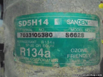 Klimakompressor Santana Anibal citroen c 15 SANDEN SD5H14S6628 508S130A R134a