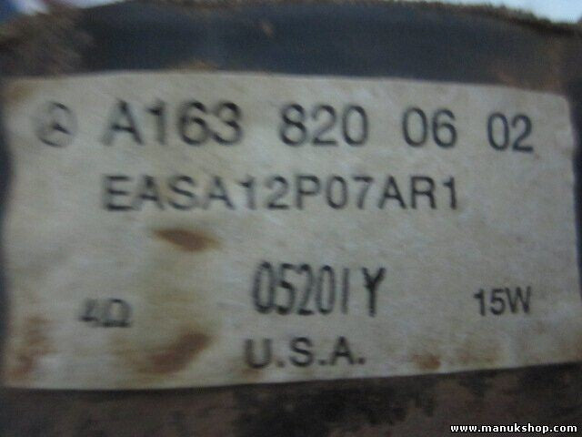 Lautsprecher Mercedes-Benz W163 M Klasse ML 320 A1638200602 EASA12P07A1