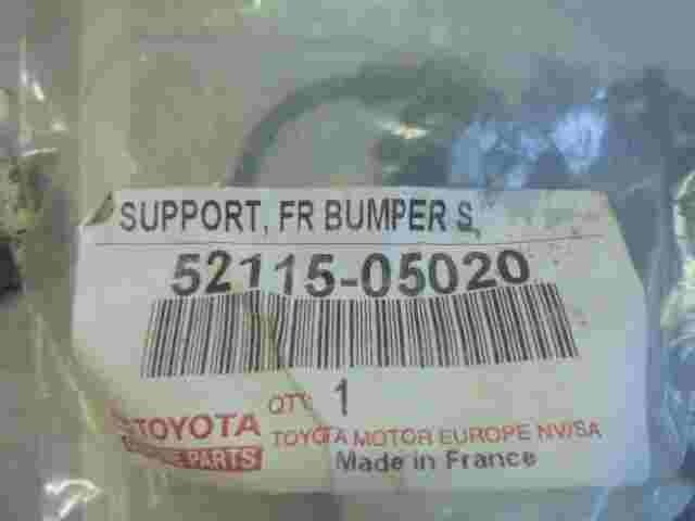 Support Front Bumper Side RH   Toyota Avensis 5211505020 52115-05020