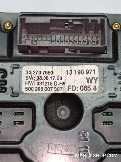 Bordcomputer Opel 342707650 34 270 7650 13190971 SW 08.08.14.07 HW 031215 D-H9