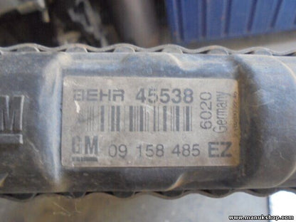 Wasserkühler Opel Astra G 2.0 1998-2009 GM 09158485EZ 09 158 485 EZ BEHR 45538