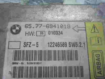 Airbagsensor Airbagsteuergerät BMW 5 E60 E61 65776941018 12246589 SL694101801T