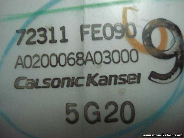 Heizungsbedienteil Subaru Impreza Calsonic Kansei 72311FE090 A0200068A03000