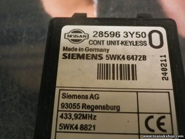 Steuergerät Zentralverriegelung Nissan X Trail 285963Y500 285963Y50 5WK48821