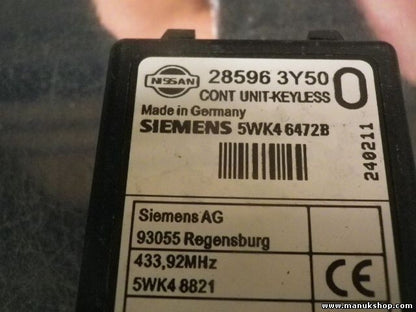 Steuergerät Zentralverriegelung Nissan X Trail 285963Y500 285963Y50 5WK48821