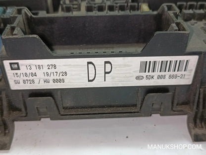 Sicherungskasten Opel Astra H 13181278DP  13181278 13 181 278 5DK00866931