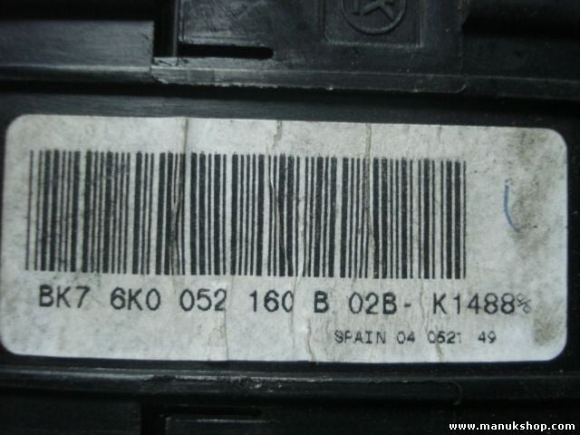 Lichtschalter Seat Cordoba 6K0052160B 6K0 052 160 B 02BK1488 02B-K1488