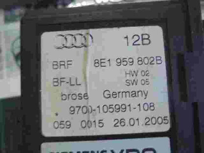 Fensterheber motor Vorne rechts Audi A4 B6 8E1959802B 5WK47006FBF 105841108