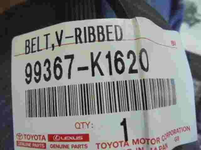 V-Ribbed Belt  Toyota Land Cruiser Prado 99367K1620 99367-K1620