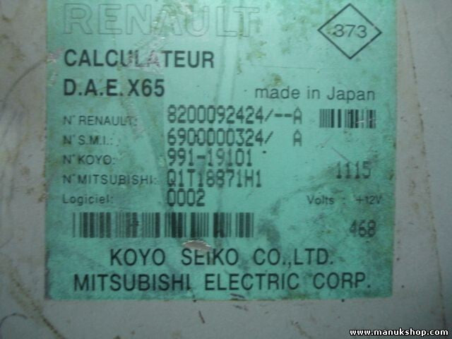 Steuerung servolenkung Renault Clio 1.2 2001 8200092424A 6900000324A 99119101