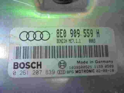 Motorsteuergerät Audi A4 A6 8E0909559H 8EO909559H ME7.1.1 1039S00521 0261207839