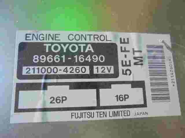 Motorsteuergerät Toyota Paseo EL54 8966116490 89661-16490 5E-FE MT 2110004260