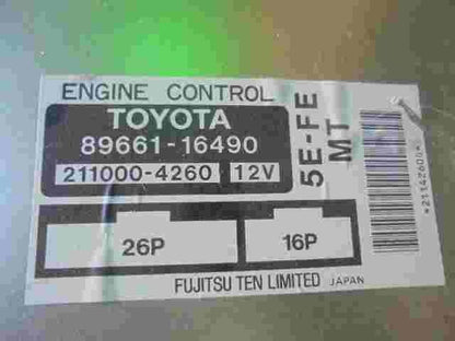 Motorsteuergerät Toyota Paseo EL54 8966116490 89661-16490 5E-FE MT 2110004260