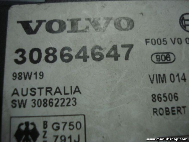 Steuergerät Wegfahrsperre Alarmmodul Volvo BOSCH 30864647 98W19 F005 V0 0060 SW