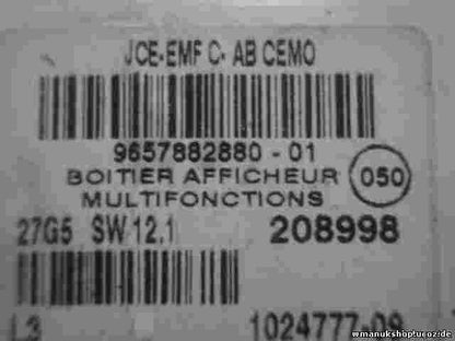 Bordcomputer Citroen C4 9657882880-01 965788288001 JCE-EMF C.AB CEM0 1024777-09