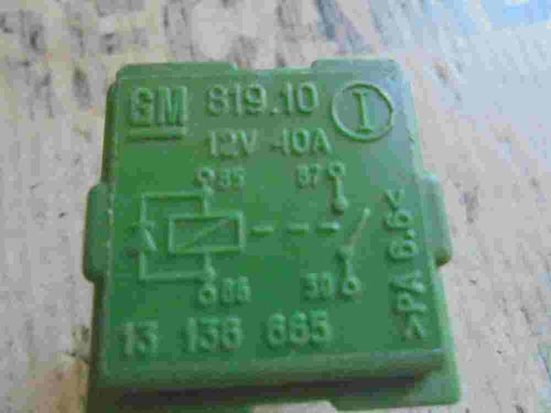 Relais Opel Vectra 13136665 13 136 665 12V GM 81910 819.10 G