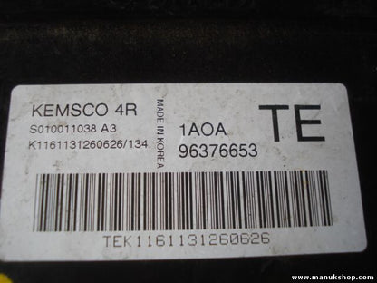 Motorsteuergerät Chevrolet Aveo S010011038 A3 1AOA 96376653 TE