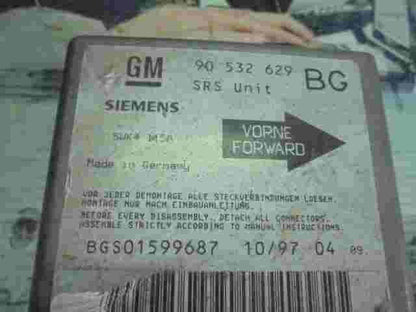 Airbagsensor Airbagsteuergerät Opel Corsa Tigra A 90532629 BG 90532629BG 5WK4115