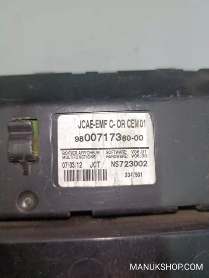 Bordcomputer  Citroen C4 980071738000 9800717380-00 NS723002 JCAE-EMF C-OR CEM01