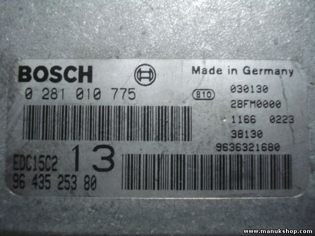 Motorsteuergerät Peugeot 406 HDI 9643525380 96 435 253 80 BOSCH 0281010775