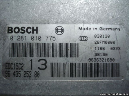 Motorsteuergerät Peugeot 406 HDI 9643525380 96 435 253 80 BOSCH 0281010775