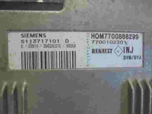 Motorsteuergerät Renault Megane INJ HOM7700868299 HOM 7700868299 S113717101D