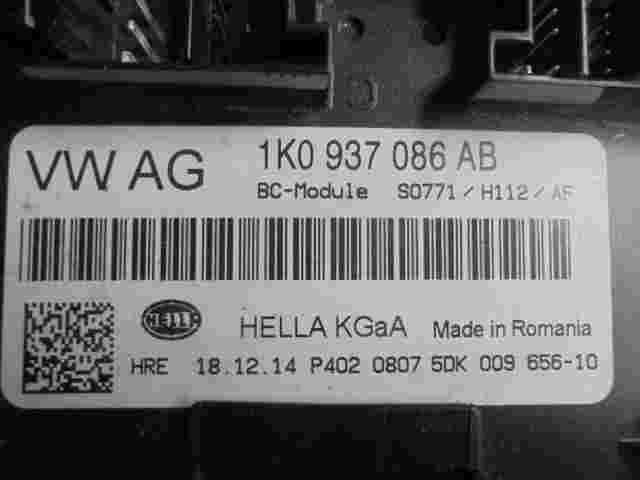 Komfortsteuergerät KSG  Seat Altea 1K0937086AB 1KO937086AB HELLA  5DK00965610