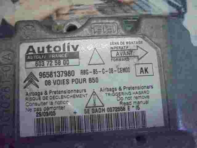 Airbagsensor Airbagsteuergerät Citroen C4 (AK) 9658137980 603725800