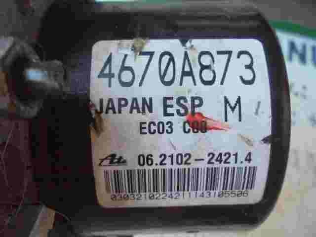 ABS Hydraulikblock Mitsubishi ASX 4670A873 4670A873M ATE 06210965693 06261339761