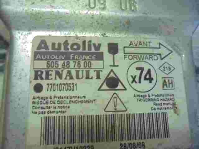 Airbagsensor Airbagsteuergerät Renault Laguna  (AH) 7701070531 605487600