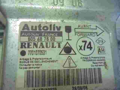 Airbagsensor Airbagsteuergerät Renault Laguna  (AH) 7701070531 605487600