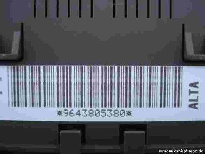 Sicherungskasten  Citroen C5 Peugeot PSA 00-IS24 9643805380 96 438 053 80