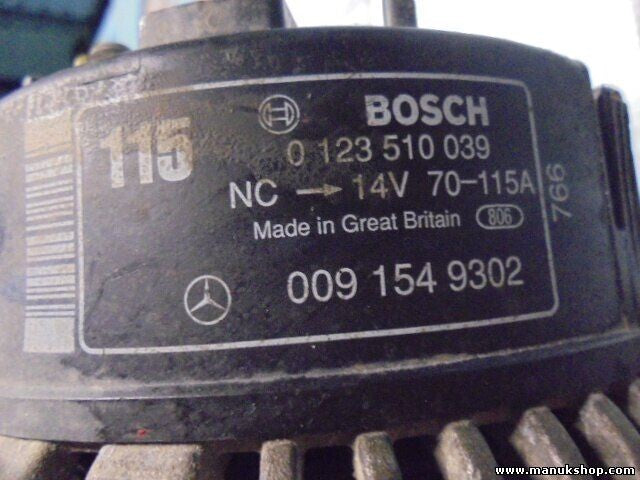 Lichtmaschine SsangYong Korando Musso 2.3 BOSCH 0123510039 0091549302 0091544302