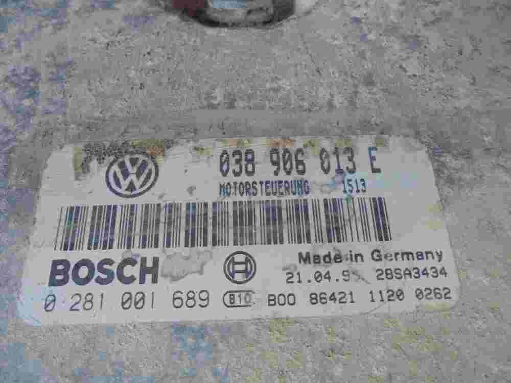 Motorsteuergerät VW Caddy 1.9 TDI 038906013E 28SA3434 BOSCH 0281001689