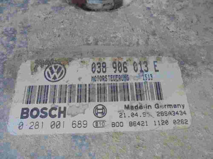 Motorsteuergerät VW Caddy 1.9 TDI 038906013E 28SA3434 BOSCH 0281001689