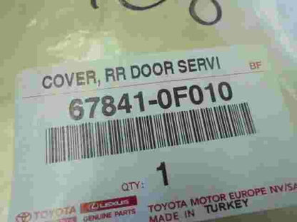 Cover RR Door Service  Toyota Corolla Verso 678410F010 67841-0F010