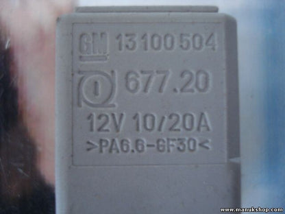 Relais Opel Corsa Astra Zafira Meriva Vectra GM 13100504 67720