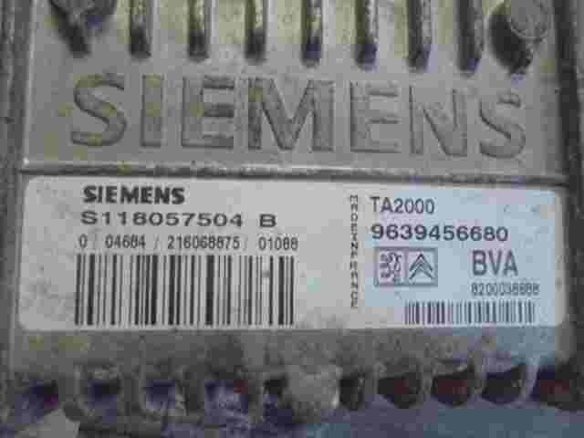 Getriebesteuerung  Peugeot 306 9639456680 TA2000 SIEMENS S118057504B 8200038888