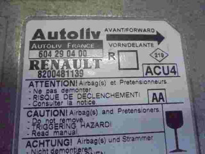 Airbagsensor Airbagsteuergerät Renault Grand scenic (AA) 8200481139 604290400