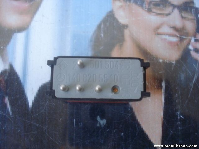 Warnblinkschalter Mercedes-Benz W140 1408205510 SWF 501.504 SAE 0090 DOT