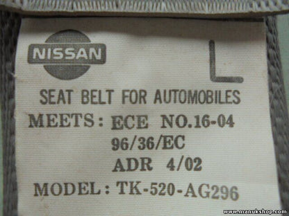 Sicherheitsgurt Gurt Nissan Navara Pick-up D22 TK520AG296 TK-520-AG296