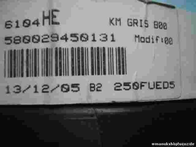 Kombiinstrument Tacho Citroen Berlingo MF Peugeot Partner 5F 580029450131 6104HE