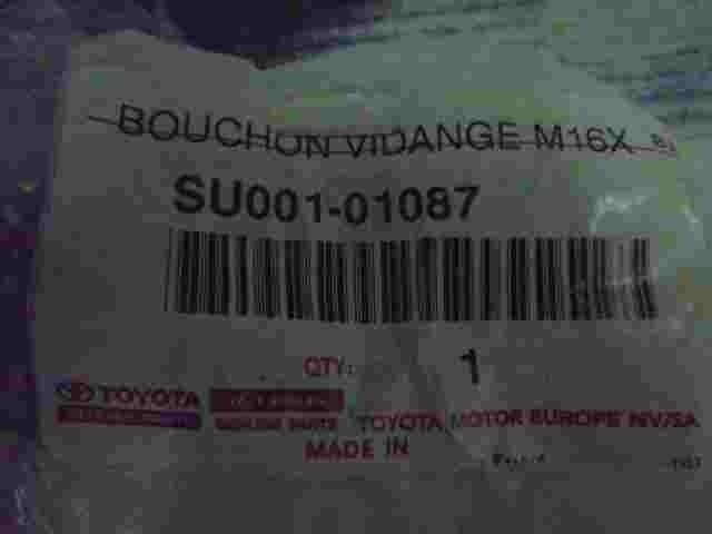 Bouchon Vidange M16X  Toyota SU00101087 SU001-01087