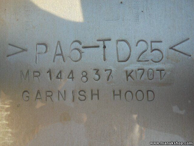 Motorhaube Mitsubishi L 200 K7_T, 1997 ccm,90 KW,122 PS MR144837 K70T PA6-TD25
