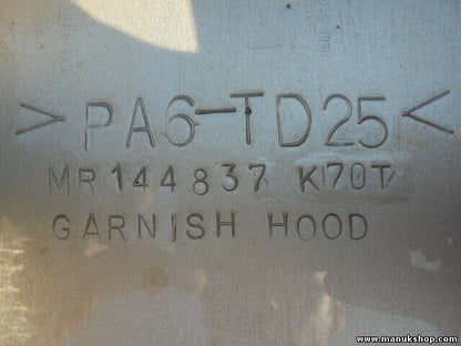 Motorhaube Mitsubishi L 200 K7_T, 1997 ccm,90 KW,122 PS MR144837 K70T PA6-TD25