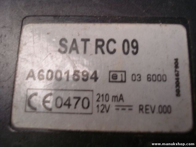 Satelliten TV-Receiver Steuergerät Mercedes-Benz SATRC09 SAT  A6001594 036000