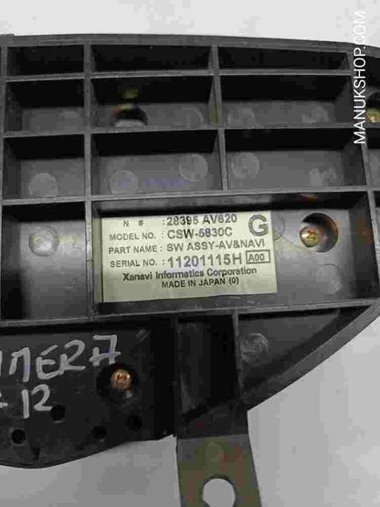 Klimabedienteil  Nissan Primera P12 28395AV620 28395 AV620 28395-AV620 CSW5830C