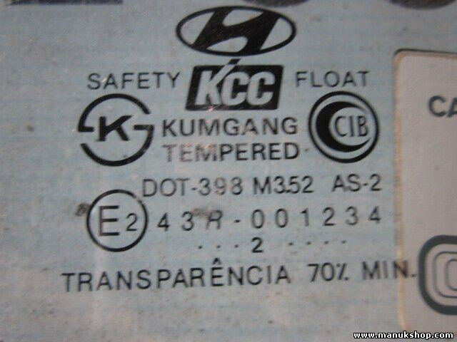 Türscheibe Seitenscheibe vorne links Hyundai Santa Fe 2001 43R001234 43R-001234