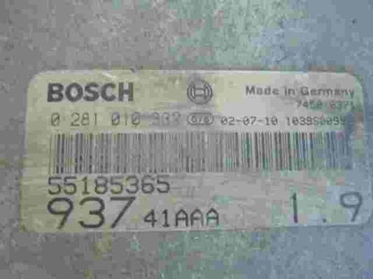Motorsteuergerät  Alfa Romeo 147 1.9 JTD 55185365 93741AAA BOSCH 0281010332