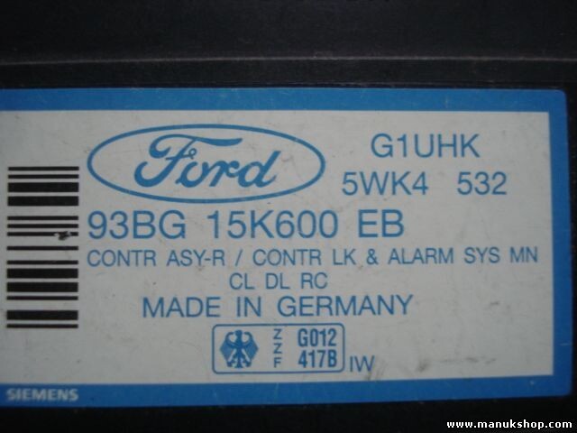 Komfortsteuergerät KSG Ford Mondeo 93BG15K600EB 5WK4532 5WK4 532 93BG 15K600 EB